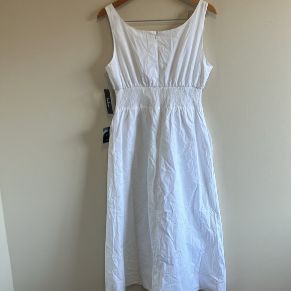 Lulu’s Simplicity is Best white sleeveless midi dress size Large - Picture 11 of 13